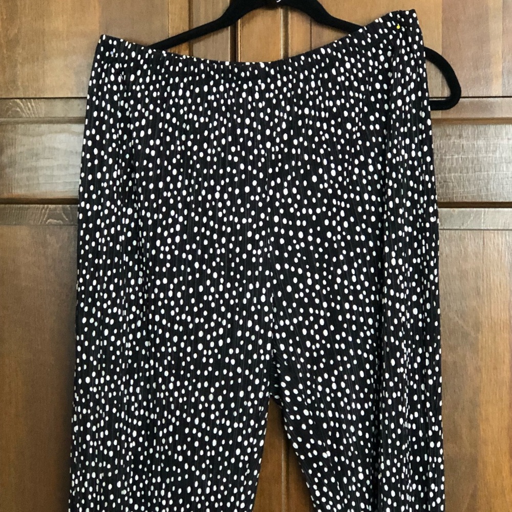 CHICOs Travelers - Black and White Polka Dot Pants